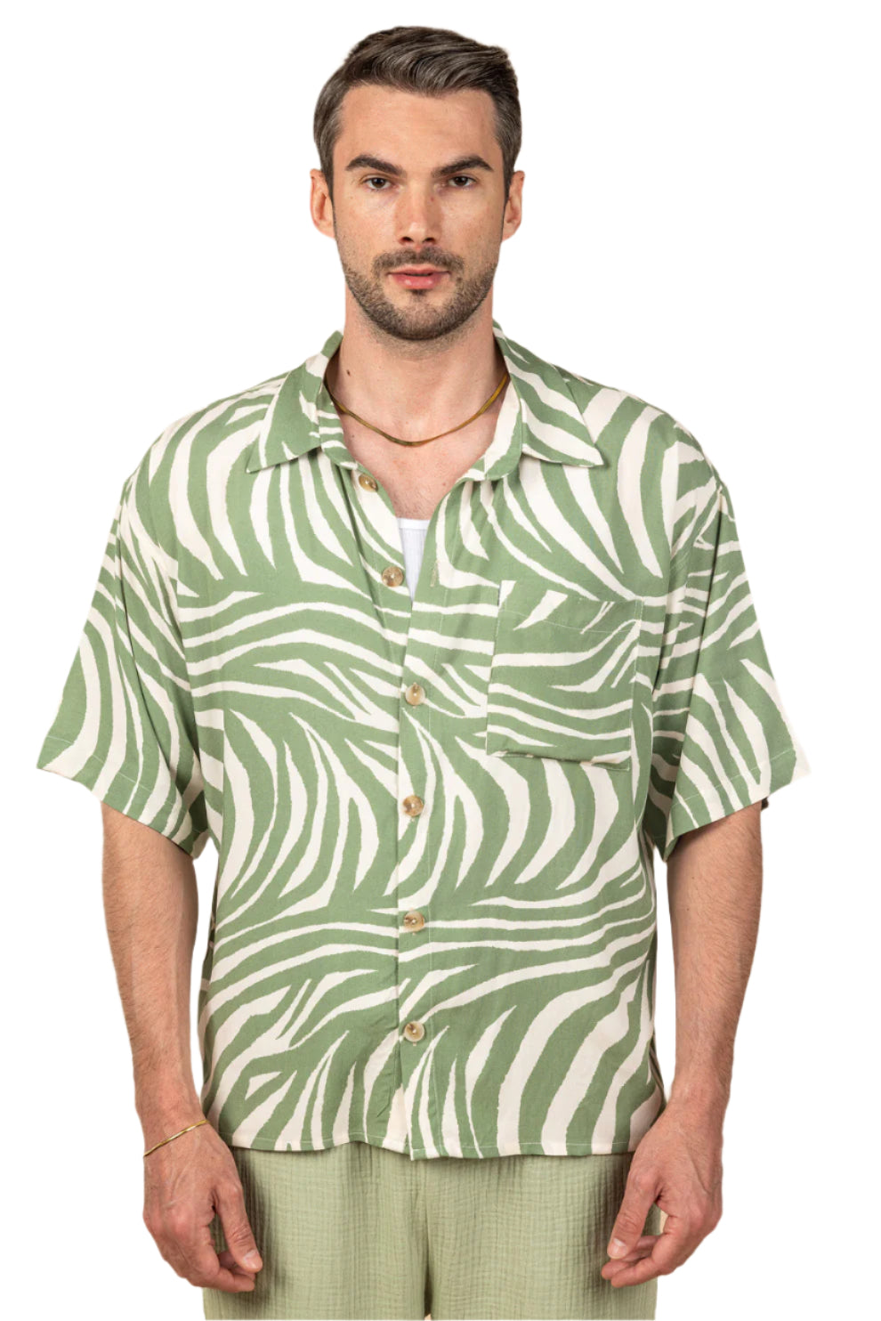 Verdant Mist Boxy Fit Shirt