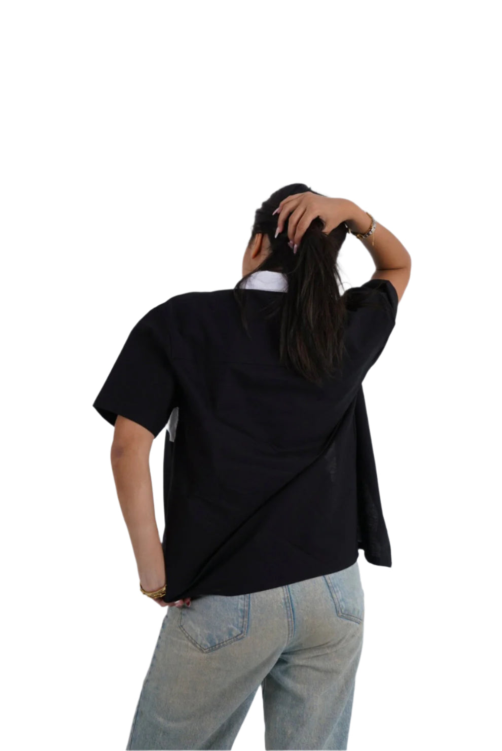 initial button-up shirt