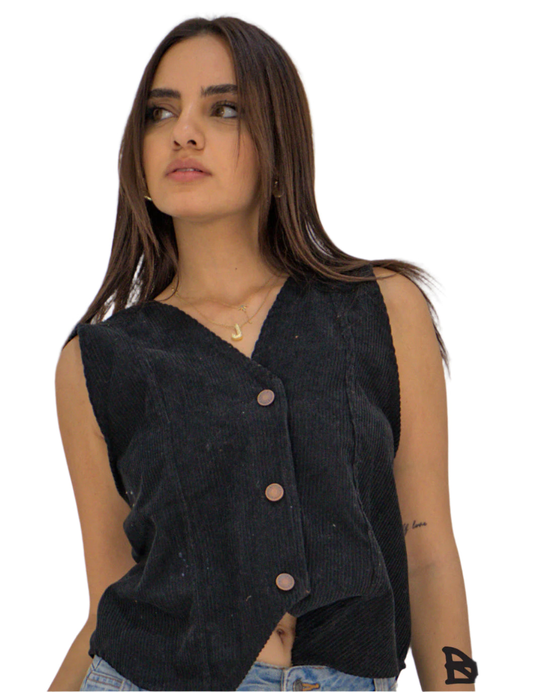 Black Velvet Vest