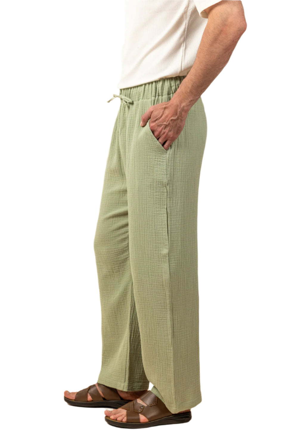 Wide Leg Baby Cotton Pants