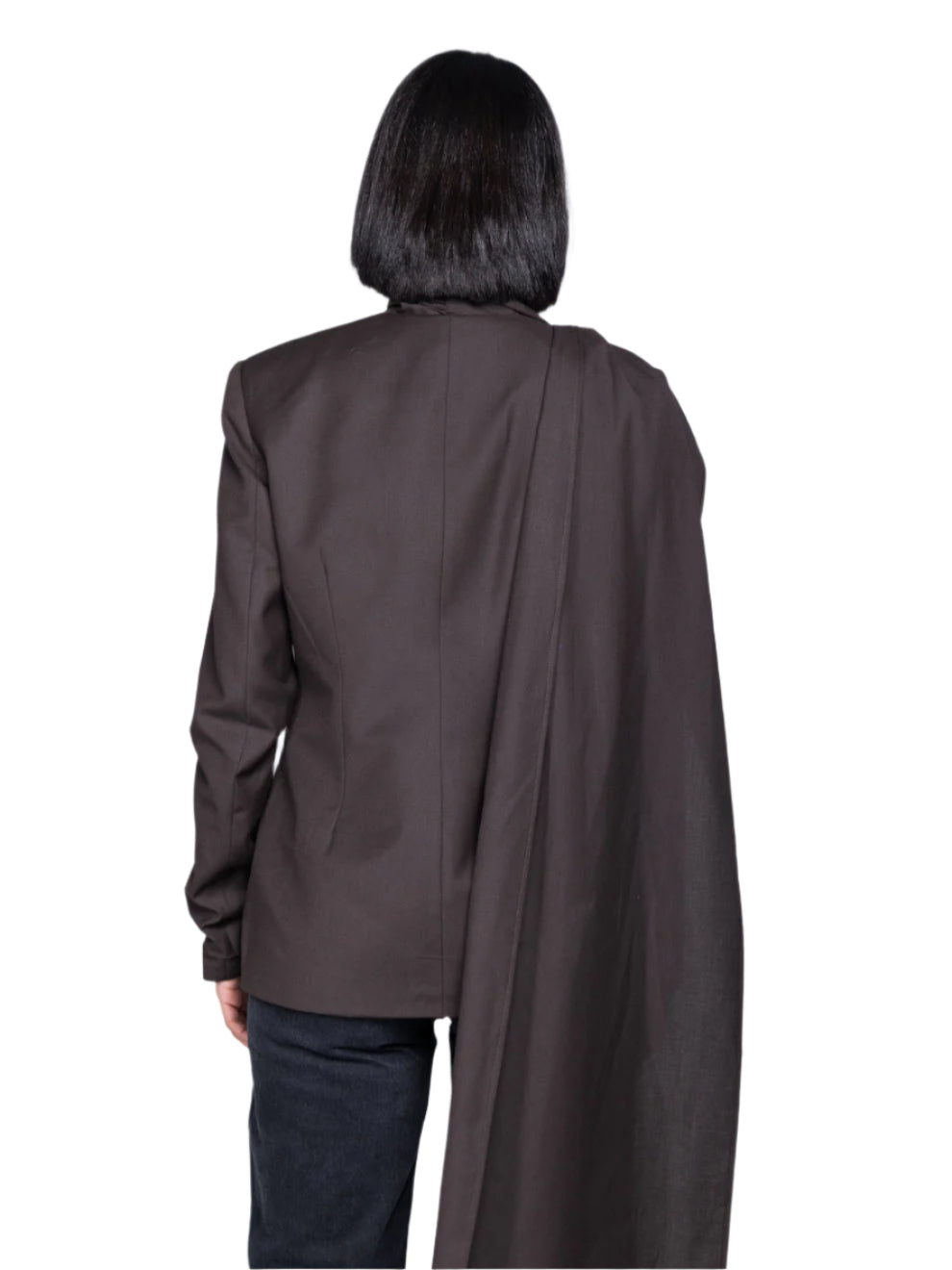 THE BROWN SCARF BLAZER