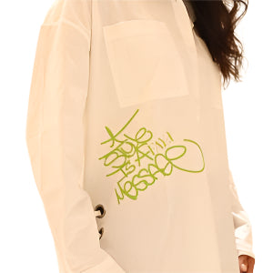 Super C White straps Poplin Shirt
