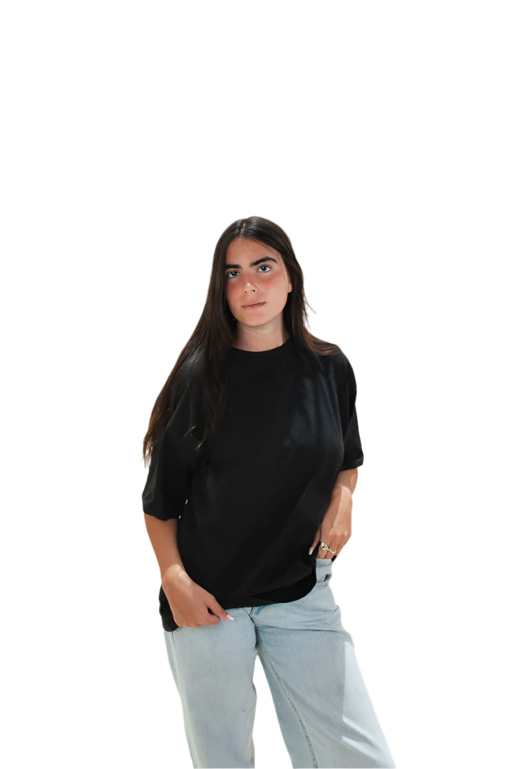 "Not in the mood today" Black OVERSIZED T-shirt