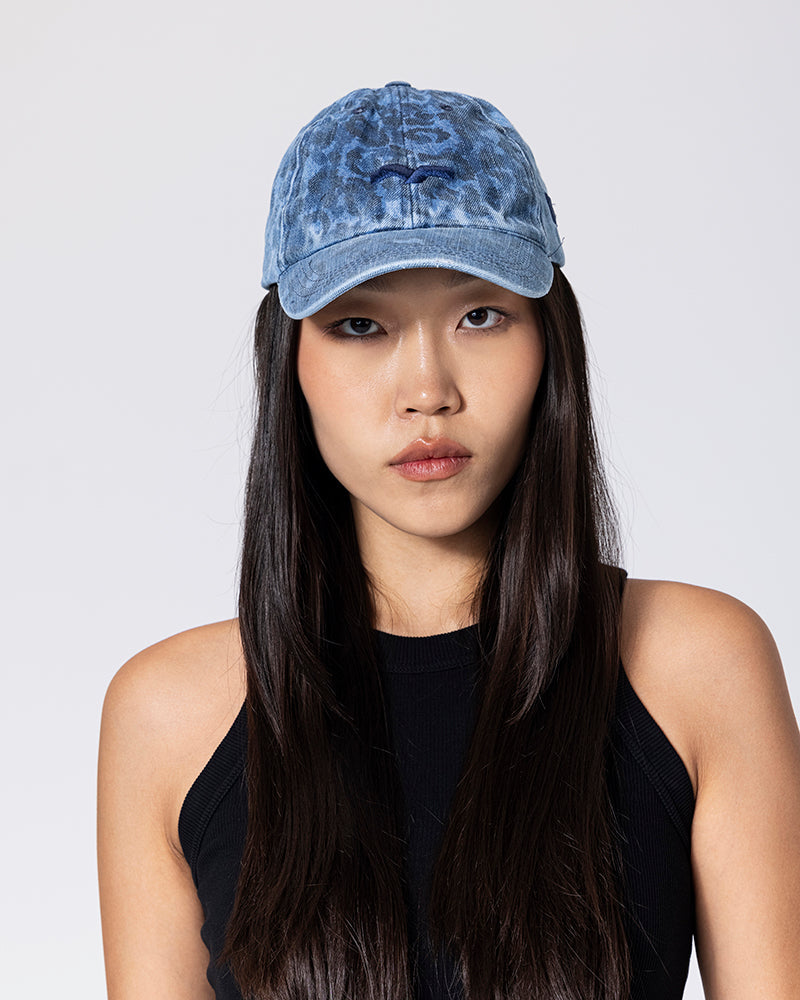 Royal-Blue Leopard Cap