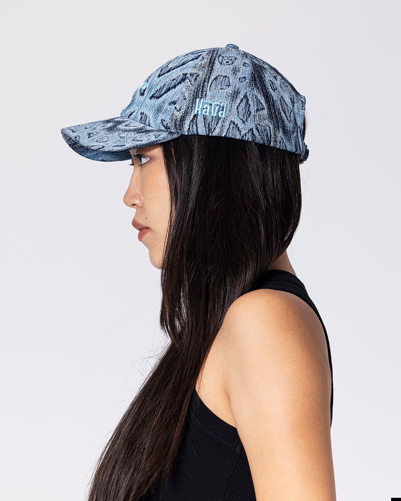 Royal-Blue Leopard Cap