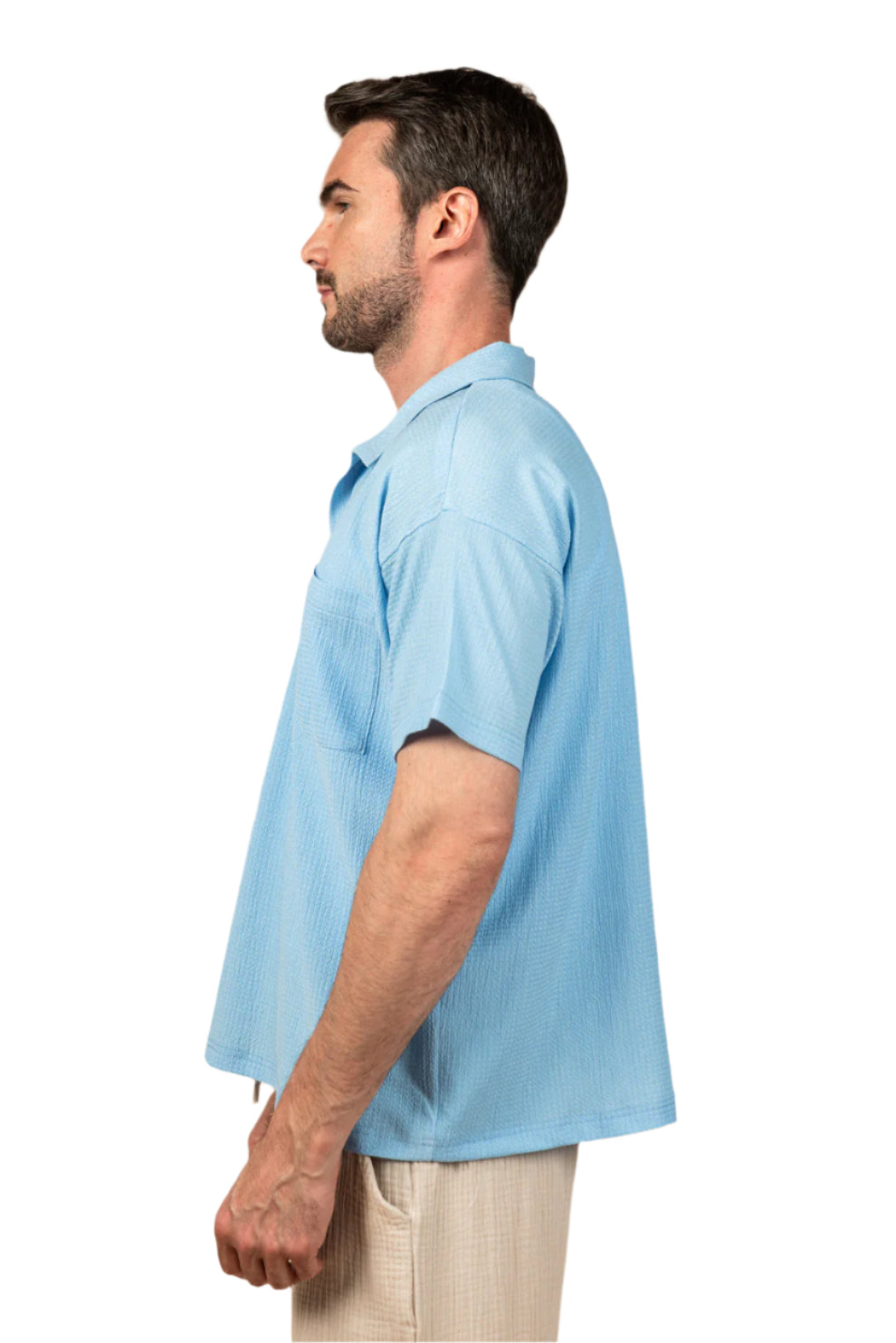 Moon Crushed Boxy Fit Polo Shirt