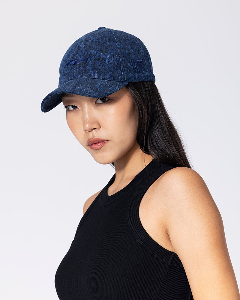 Royal-Blue Leopard Cap