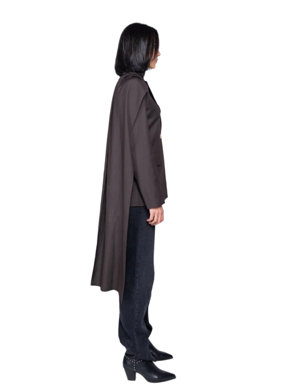 THE BROWN SCARF BLAZER