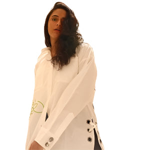 Super C White straps Poplin Shirt