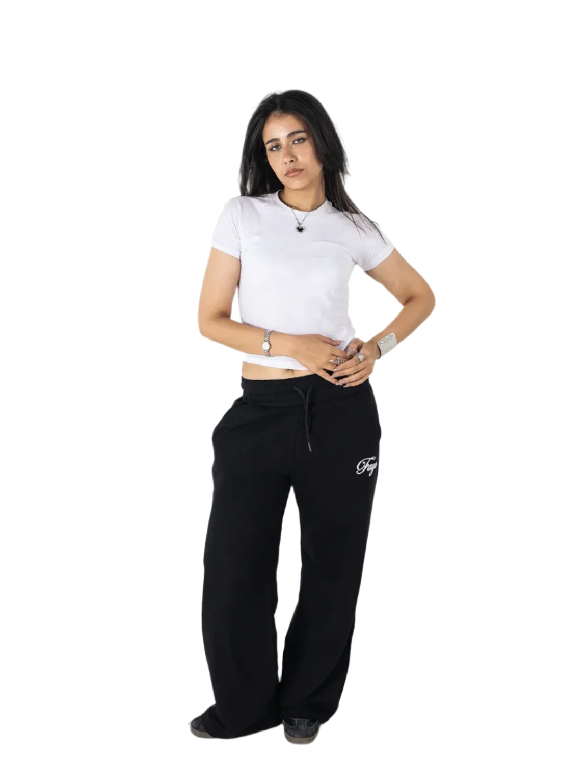 Relaxed Fit Sweatpants – Jet Black