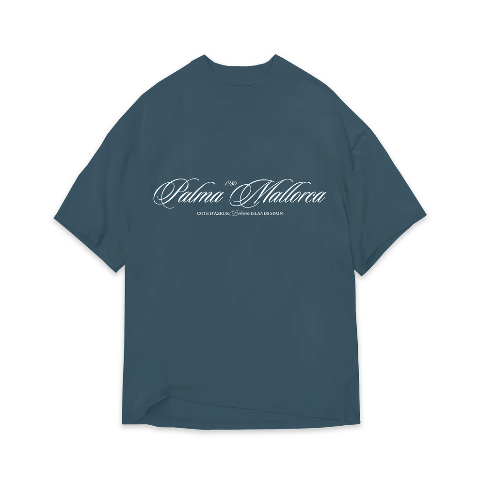 PALMA TEE - PETROL BLUE