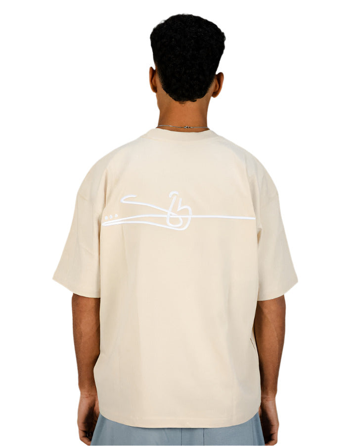 “SIGNATURE” Beige Tee