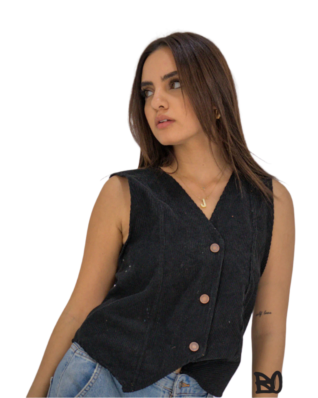 Black Velvet Vest