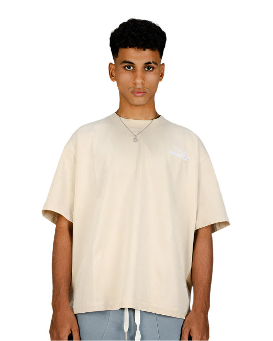“SIGNATURE” Beige Tee