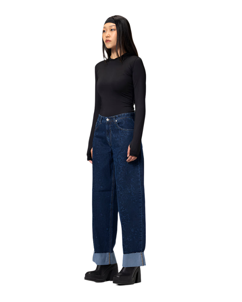 Fold Up Leopard Pants