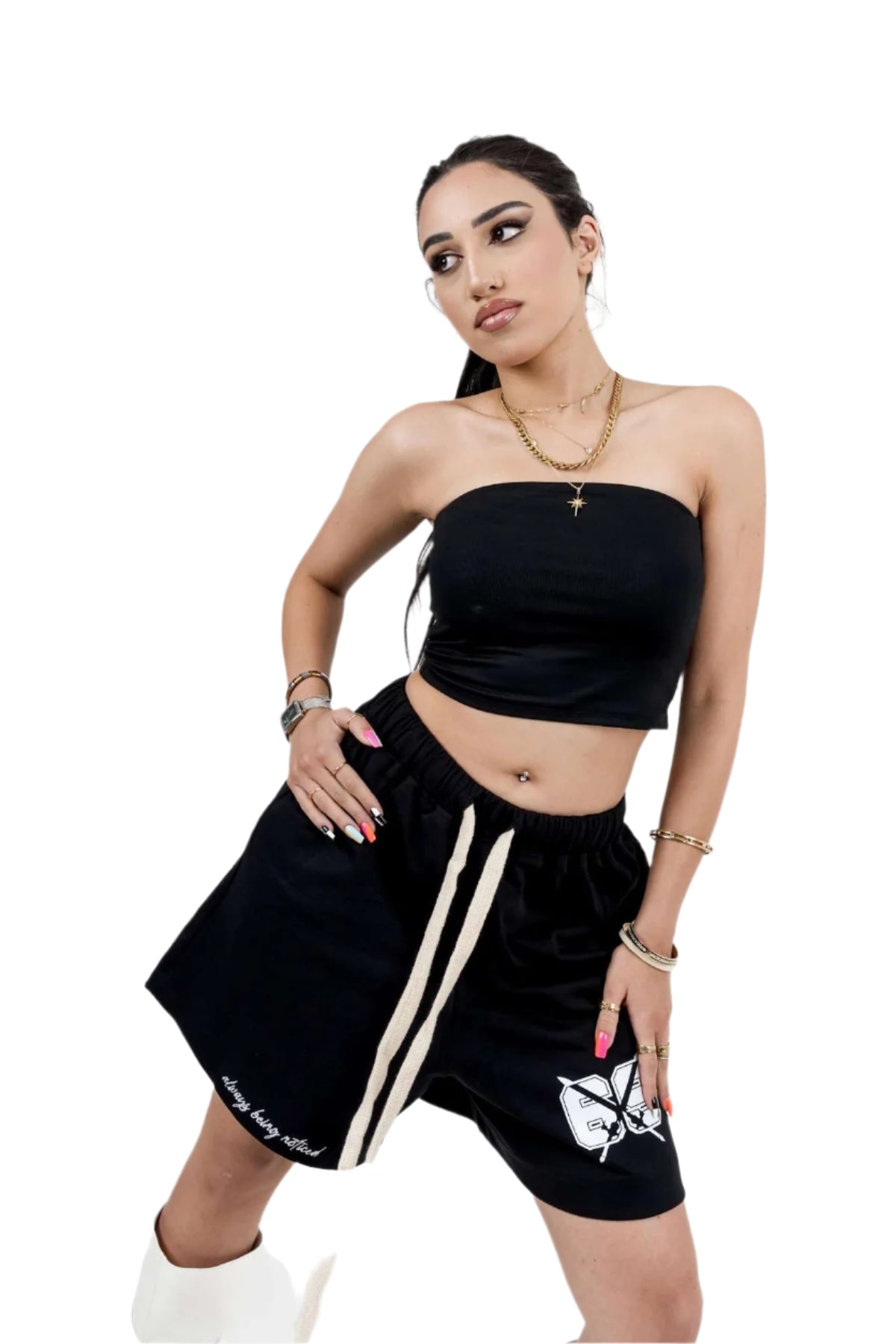 69 black shorts