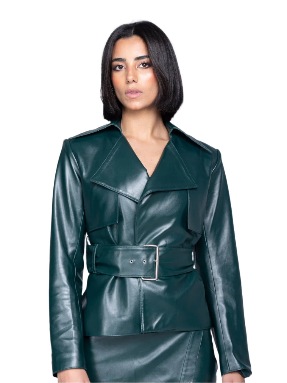 THE EMERALD GREEN LEATHER JACKET