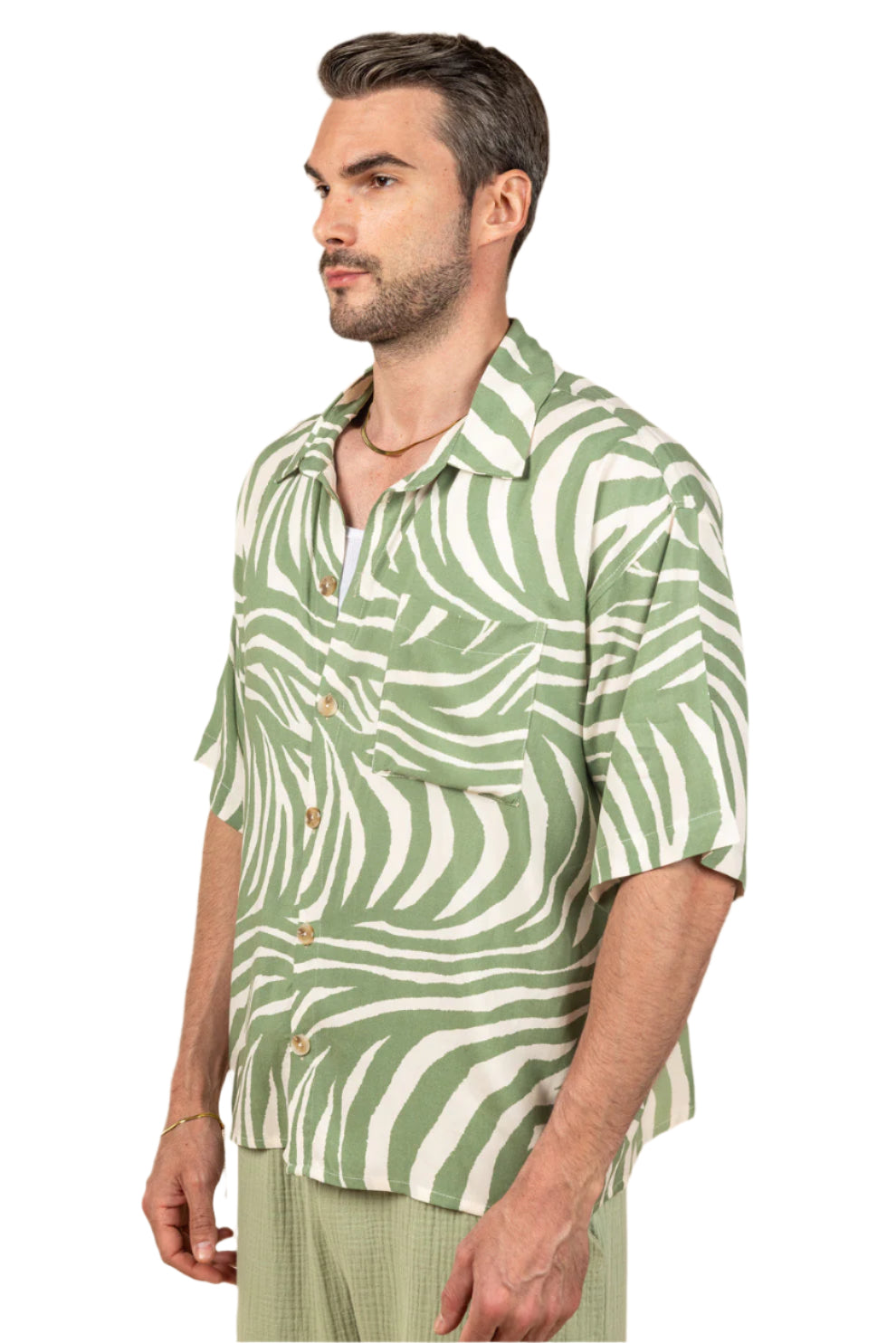 Verdant Mist Boxy Fit Shirt