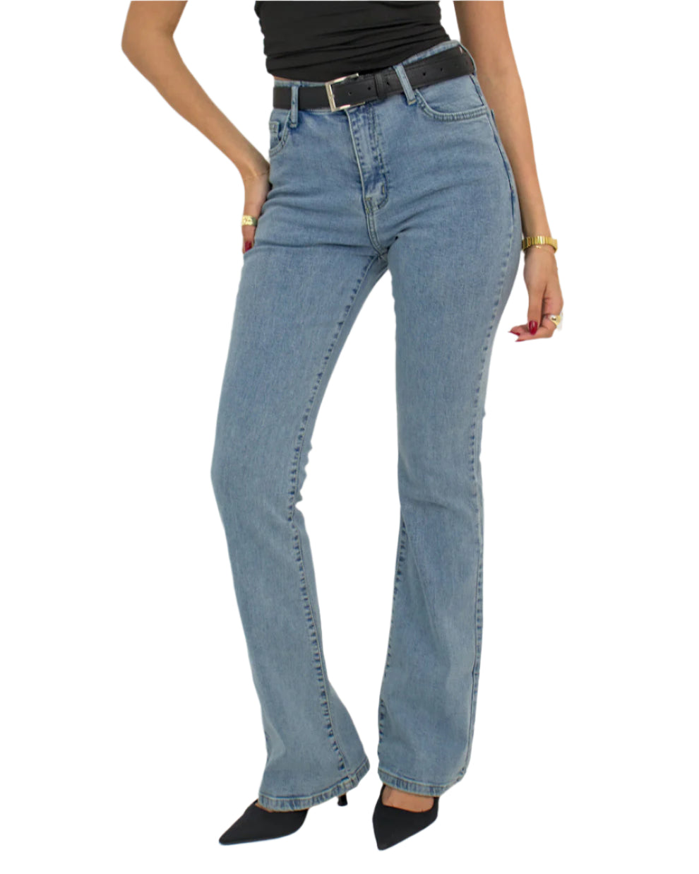 The Flare Fit - Light Blue