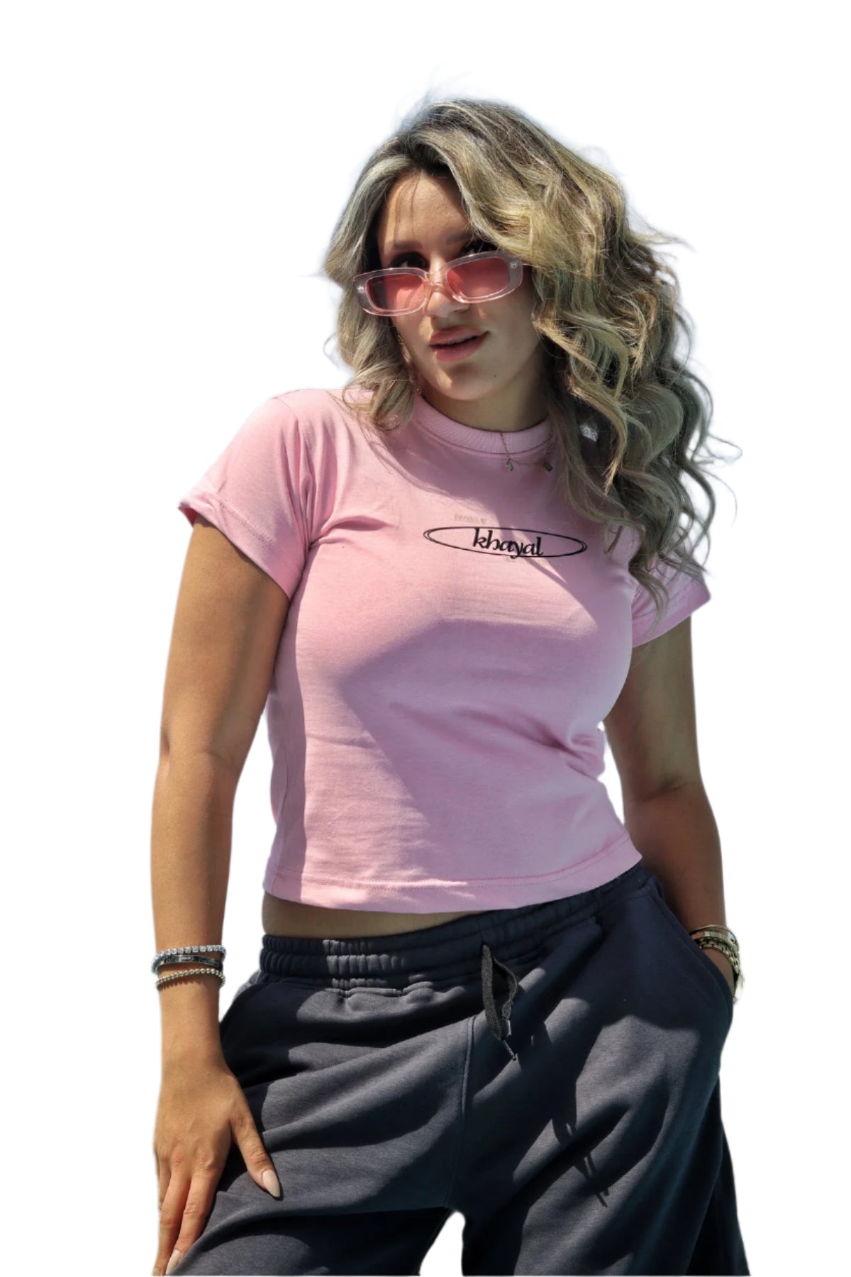 pink baby tee