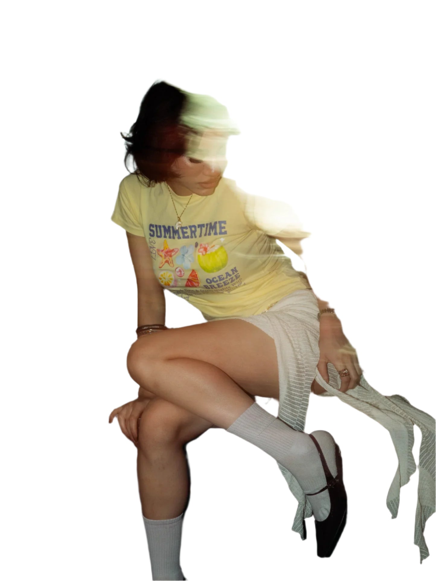 Summer time yellow baby tee