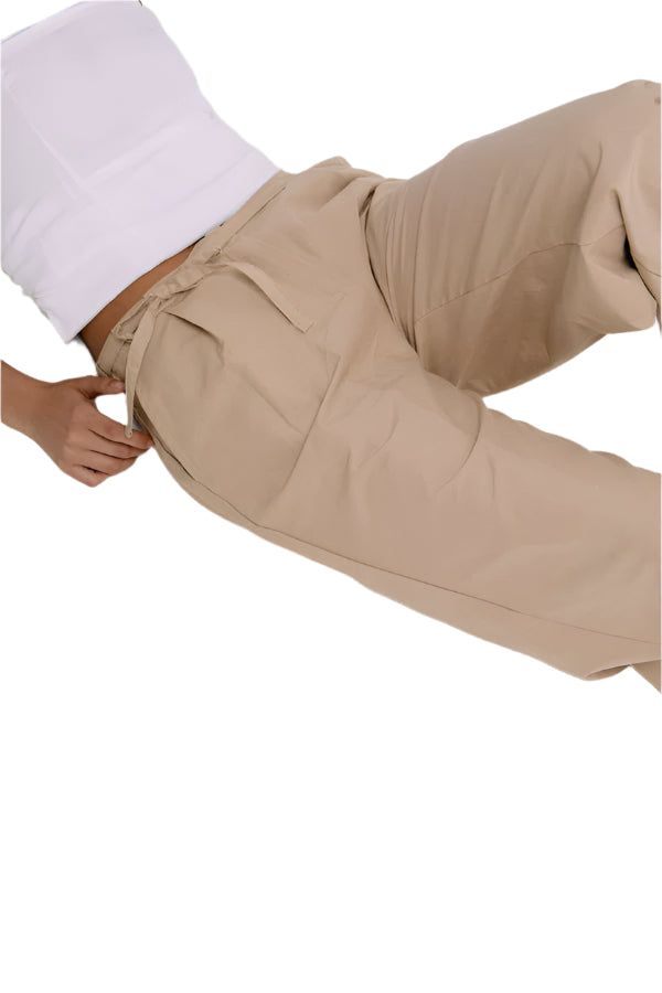 Gabardine Low Rise Trouser Beige