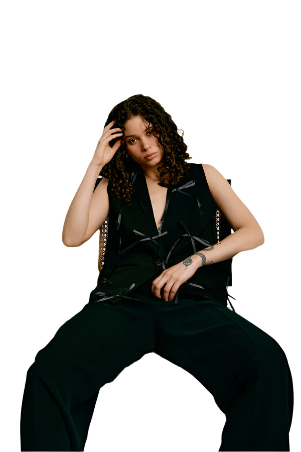 Exaggerated Bow Waistcoat