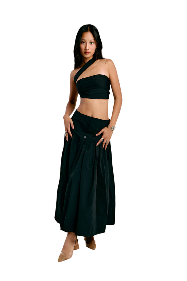 Sculpted Low-Rise Corset Skirt